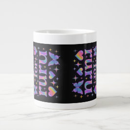 Taza De Café Gigante Delulu para ruru (real) - De lado