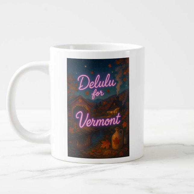 Taza De Café Gigante Delulu para Vermont (Izquierda)