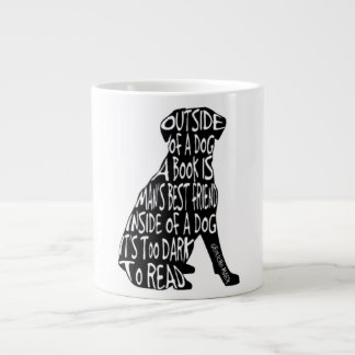 Taza De Café Gigante Demasiado oscuro leer