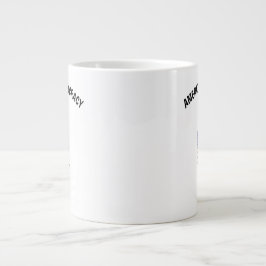 Taza De Café Gigante Democracia norteamericana para siempre con bandera