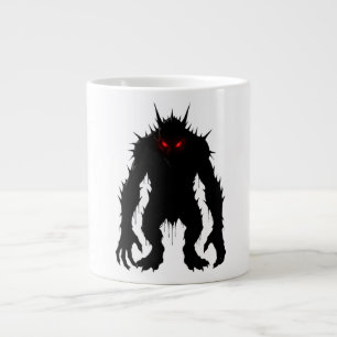 Taza De Café Gigante Demonio de la Sombra Monstruo Ojos Rojos Terror re