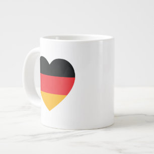 Taza De Café Gigante Depósito de café gigantesco con bandera alemana