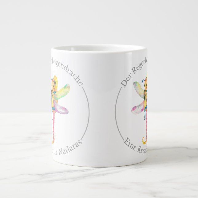 Taza De Café Gigante Der Regenbogendrache - Eine Kreatur Natlaras (Frente)