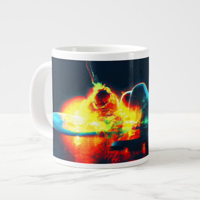 Taza De Café Gigante Derivación líquida brillante (Izquierda)