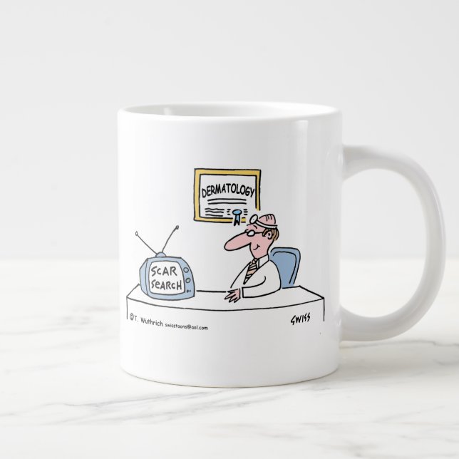 Taza De Café Gigante Dermatología divertida Dermatologista Personalizad (Derecha)