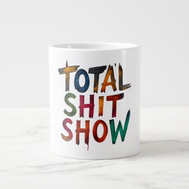 Taza De Café Gigante Desastre Total  (Frente)