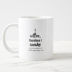Taza De Café Gigante Descartes Coffee Philosophy Twist