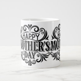 Taza De Café Gigante Desear a mamá un día feliz