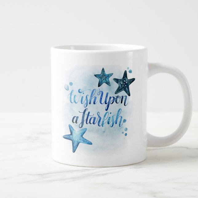 Taza De Café Gigante Desear una estrella de mar (Derecha)