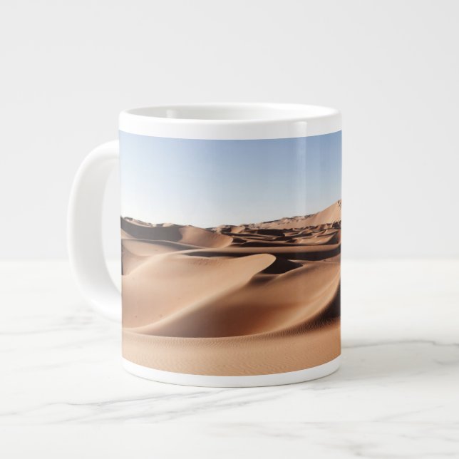 Taza De Café Gigante Desiertos | Dunas de arena de los Emiratos Árabes  (Izquierda)