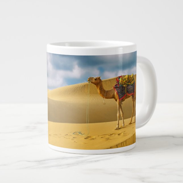 Taza De Café Gigante Desiertos | Thar Desert Rajasthan Camello India (Derecha)