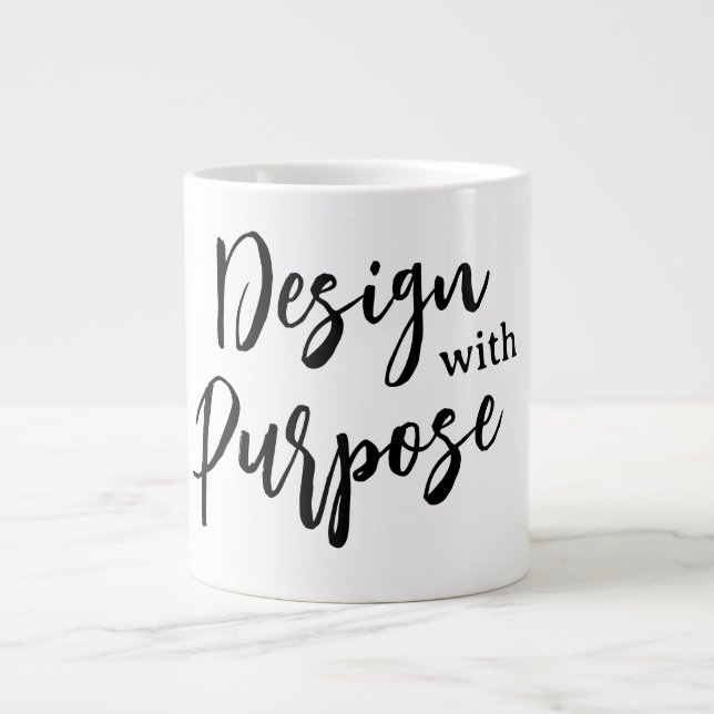 Taza De Café Gigante Design on purpose  (Frente)