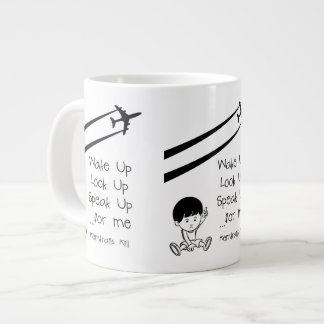 Taza De Café Gigante Despertad, mirad arriba, hablad por mí, los chemtr