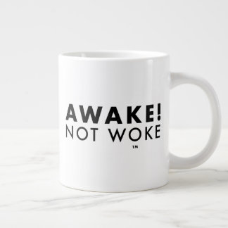 Taza De Café Gigante ¡Despierta! No despertar el LOGO gigante Jumbo Mug