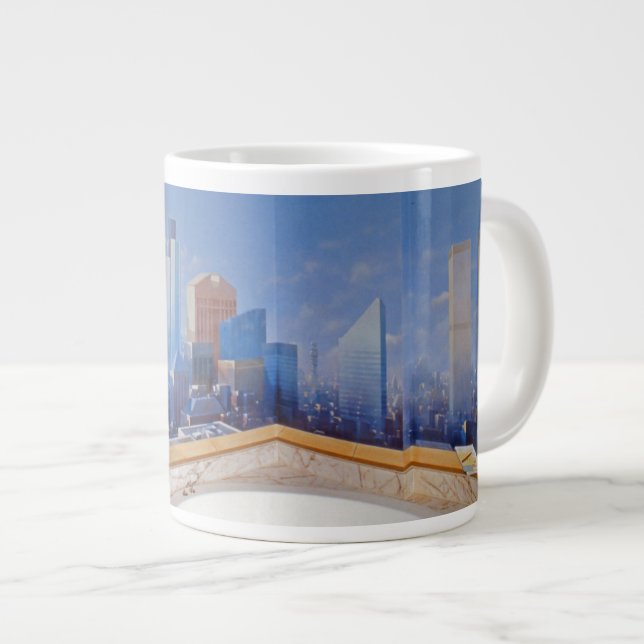 Taza De Café Gigante Desplome de Londres Nueva York (Derecha)