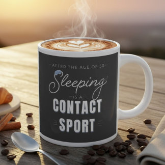 Taza De Café Gigante Después de los 50 años dormir es un deporte de con