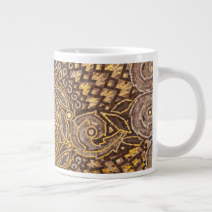Taza De Café Gigante Detalle de mosaico amarillo, Alemania
