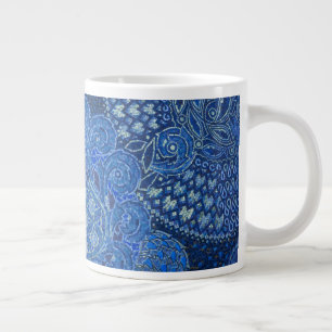 Taza De Café Gigante Detalle de mosaico azul, Alemania