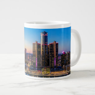 Taza De Café Gigante Detroit Sunset Jumbo Mug