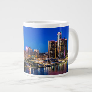 Taza De Café Gigante Detroit Twilight Jumbo Mug