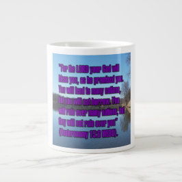 Taza De Café Gigante Deuteronomio 15:6 WEBU Mug