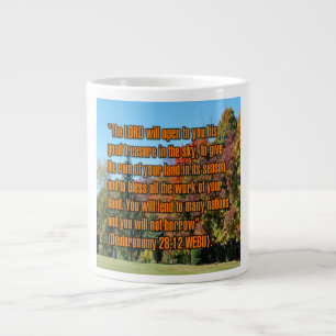 Taza De Café Gigante Deuteronomio 28:12 WEBU Mug