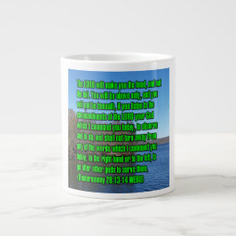 Taza De Café Gigante Deuteronomio 28:13-14 WEBU Mug