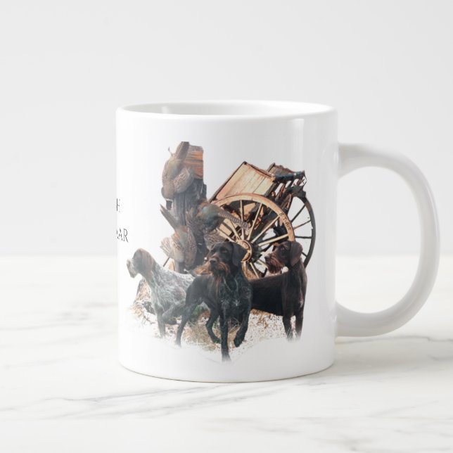 Taza De Café Gigante Deutsch Drahthaar (Derecha)