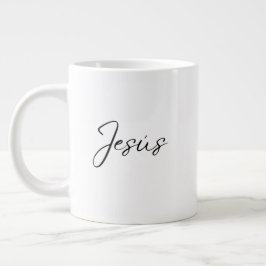Taza De Café Gigante Devoción Diaria de 'Jesús' Reflexión en Mañanas Tr