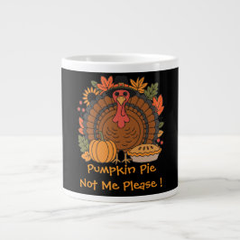 Taza De Café Gigante Día de Acción de Gracias, Chef de Pavo Divertido,