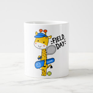 Taza De Café Gigante Día de Campo de Tenis de Jirafa Adorable – Persona