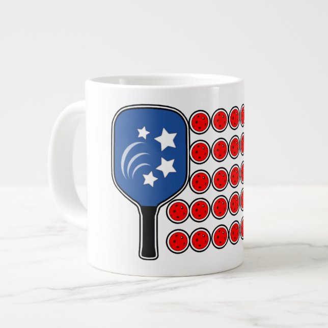 Taza De Café Gigante Día de la Independencia de la Bandera Americana de (Izquierda)