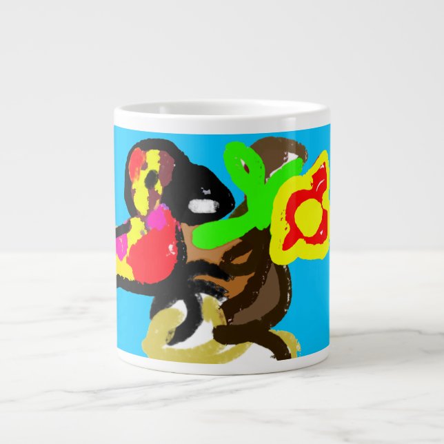 Taza De Café Gigante Día de la jungla de loros (Frente)