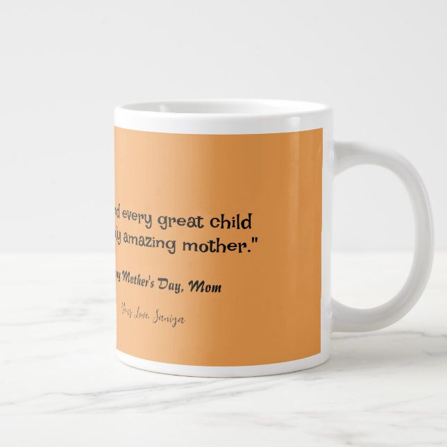 Taza De Café Gigante Día de la madre (Derecha)