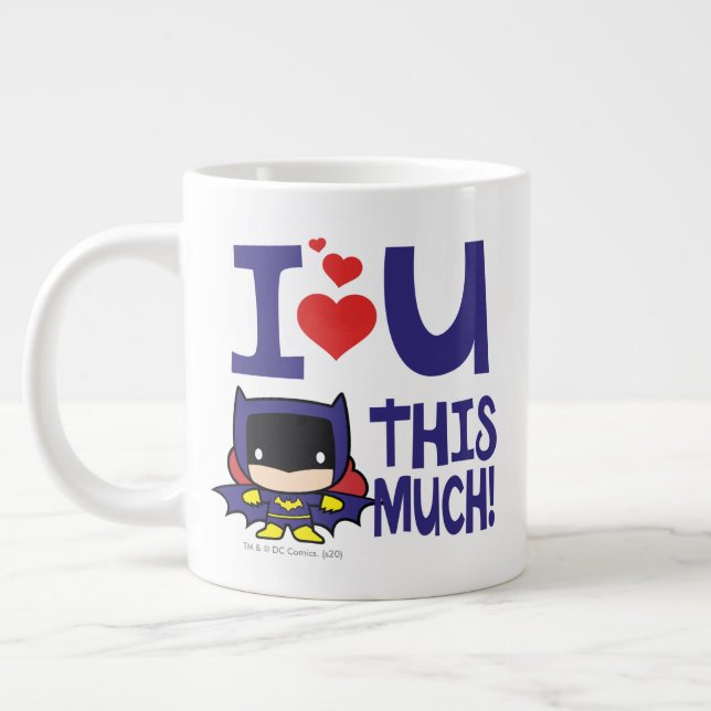 Taza De Café Gigante Día de la Madre de la Batgirl | Te Amo Tanto! (Izquierda)
