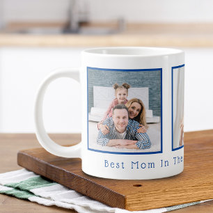 Taza De Café Gigante Día de la Madre Mejor Mamá del Mundo Multi Foto