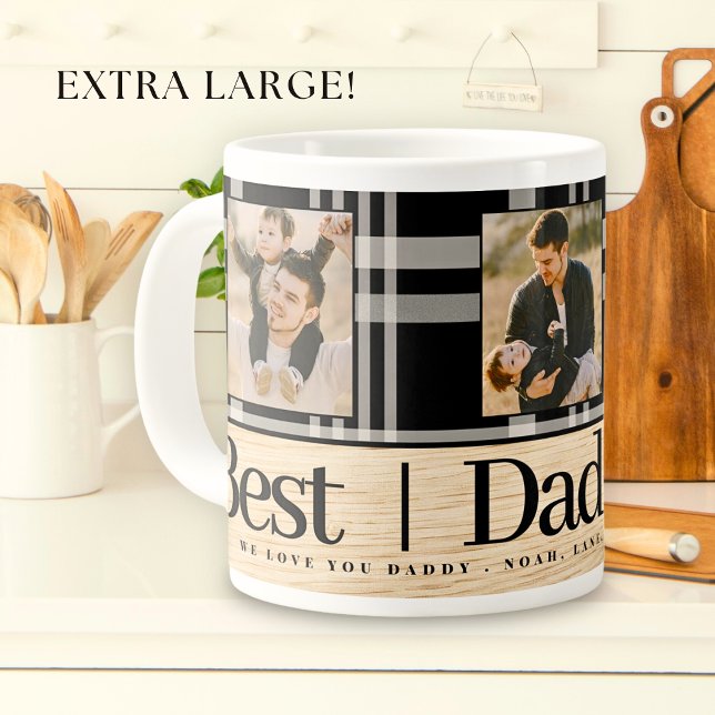 Taza De Café Gigante Día de los Padres de Fotografía de Madera de Búfal (Subido por el creador)