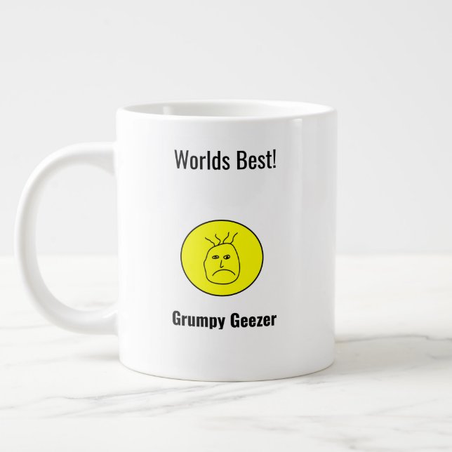 Taza De Café Gigante Día del Padre Grumpy Geezer (Izquierda)