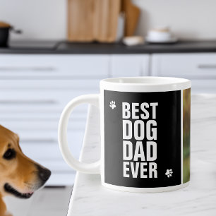 Taza De Café Gigante Día del Padre Mejor Papá Perro Foto