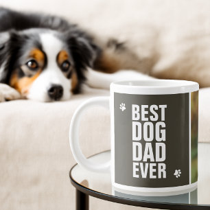 Taza De Café Gigante Día del Padre Mejor Papá Perro Foto