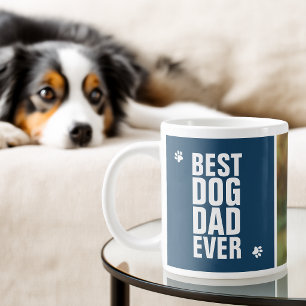 Taza De Café Gigante Día del Padre Mejor Papá Perro Foto