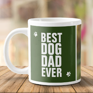 Taza De Café Gigante Día del Padre Mejor Papá Perro Foto