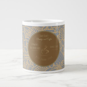 Taza De Café Gigante Día del Padre, Papá y Café, El Mejor Papá del Mund