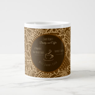 Taza De Café Gigante Día del Padre, Papá y Café, Mejor Papá del Mundo G
