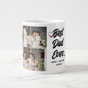 Taza De Café Gigante Día del padre personalizado, dos regalos de collag