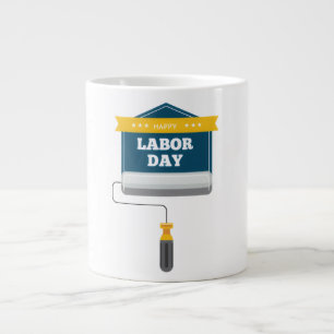 Taza De Café Gigante Día del Trabajo de Mugs