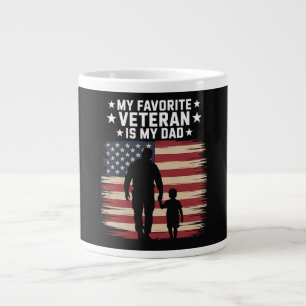 Taza De Café Gigante Día del Veterano Padre Orgulloso