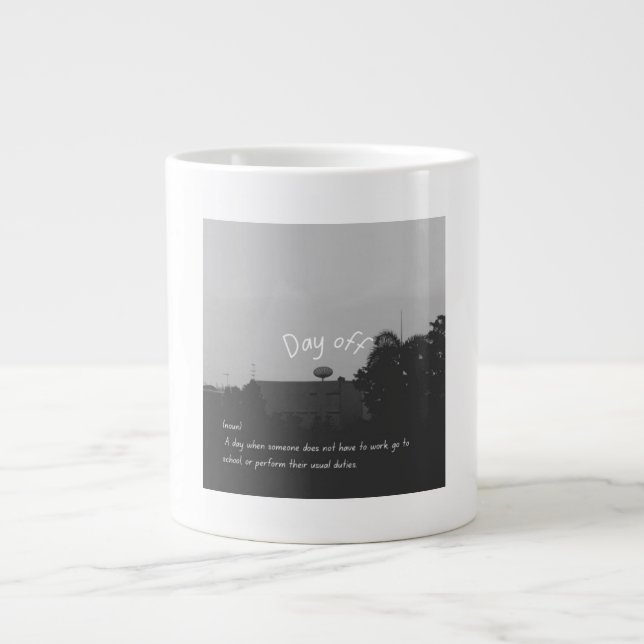 Taza De Café Gigante Día libre ☕️ (Frente)