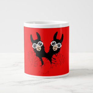 Taza De Café Gigante Día nacional gemelo Llama Alpaca 18 de diciembre