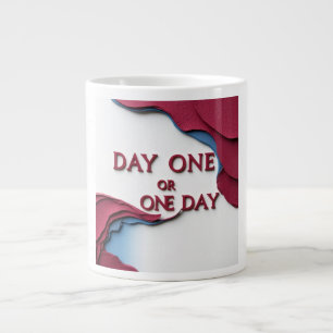 Taza De Café Gigante Día Uno o Un Día